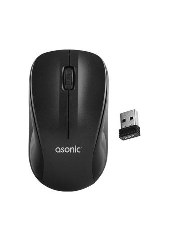 Asonic AS-WM5 Usb Siyah Optik Kablosuz Mouse