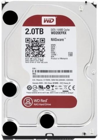 Western Digital 3.5'' 2 TB Red NAS WD20EFRX SATA 3.0 5400 RPM Hard Disk