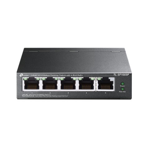 TP-Link TL-SF1005P 4 Port 10/100/1000 Mbps Gigabit Switch
