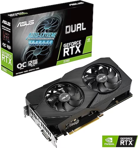 Asus RTX 2060 DUAL-RTX2060-O12G-EVO 192 Bit GDDR6 12 GB Ekran Kartı
