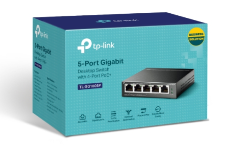 TP-Link TL-SG1005P 4 Port 10/100/1000 Mbps Gigabit Switch