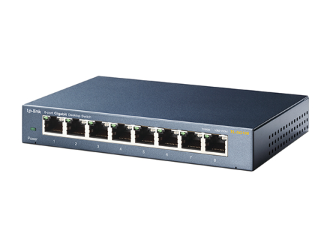 TP-Link TL-SG108 8 Port 10/100/1000 Mbps Gigabit Switch