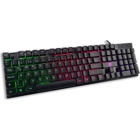 Dexim DKA004 KBL322 Usb Kablolu RGB Led Işıklı Oyuncu Q Klavye