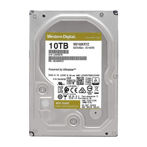 WD Gold 3.5'' 10TB 256MB SATA III 6Gb/s 7200 RPM