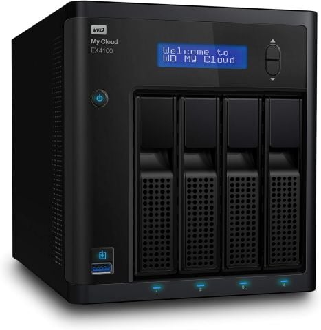 Western Digital My Cloud EX4100 8 TB EMEA WDBWZE0080KBK NAS Depolama Ünitesi