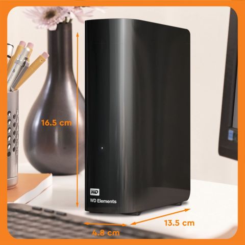 Western Digital Elements Desktop WDBWLG0060HBK USB 3.0 3.5'' 6 TB Harici Harddisk
