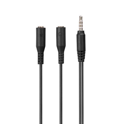 S-LİNK SL-TA67 AUDIO + MİCRO TO 3.5MM 0.15M KULAKLIK ÇEVİRİCİ