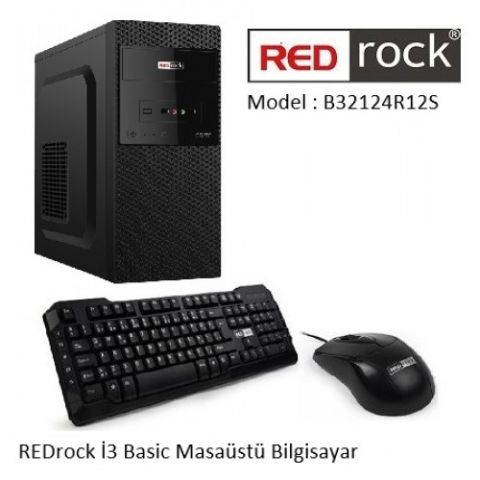 Redrock B32124R12S i3-2120 4GB 128SSD Dos Masaüstü Bilgisayar