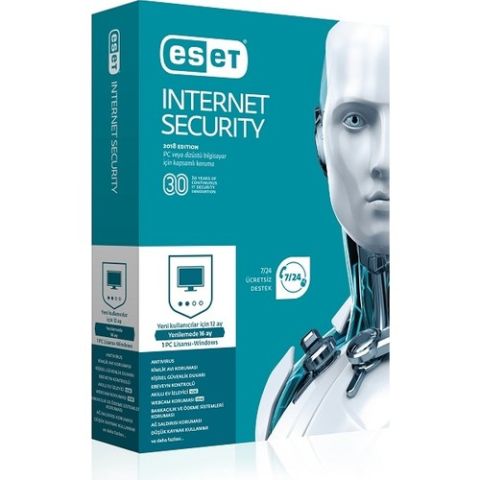 ESET Internet Security KUTU- 10 Kullanıcı 1 Yıl
