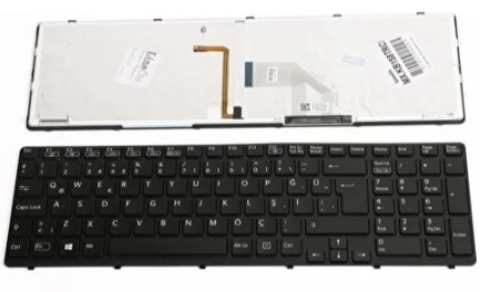 Sony Vaio SVE15 LineOn Çerçeveli Klavye Siyah Işıklı