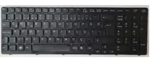 Sony Vaio Siyah SVE 15 SVE151 E15 SVE-15 klavye