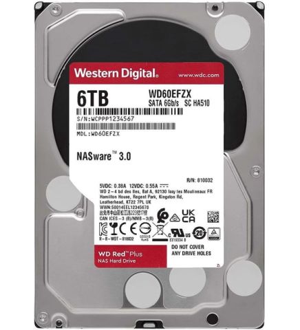 WD Red 3,5'' 6TB 64MB SATA III 6Gb/s 7/24 NAS