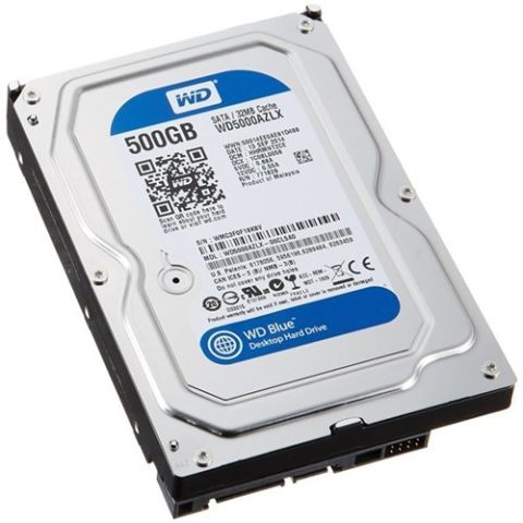 Western Digital Blue WD5000AZLX SATA 3.0 7200 RPM 3.5'' 500 GB Harddisk