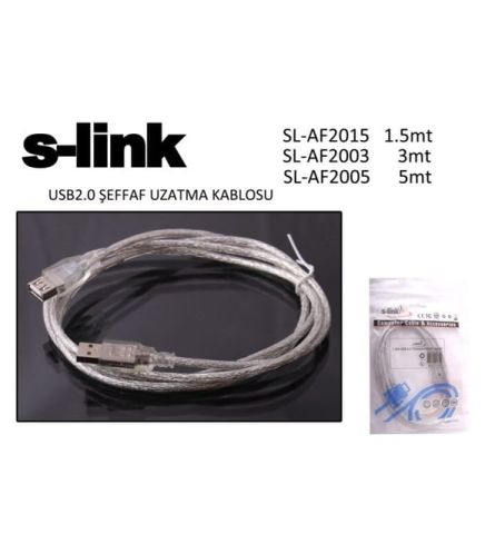 S-Link 5mt USB2.0 Uzatma Kablosu SL-AF2005