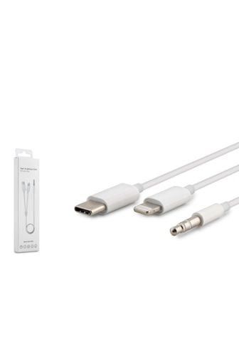 HADRON HN4722 ÇEVİRİCİ TYPE-C TO LIGHTING & AUX