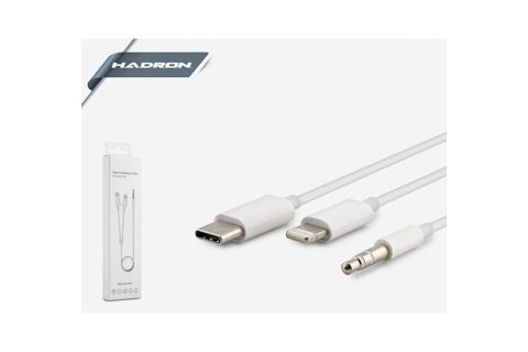 HADRON HN4722 ÇEVİRİCİ TYPE-C TO LIGHTING & AUX