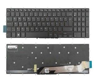 Dell Inspiron 7566 P75F TR P75F backlight NBKL999ld kl999ld Uyumlu Notebook Klavyesi - Siyah -