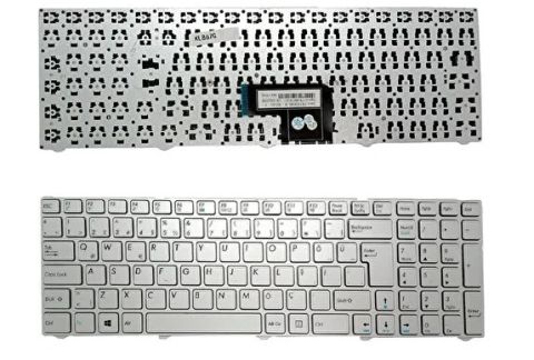 Casper Nirvana C700 C710 C7k Notebook Klavyesi / Silver Gri / Tr