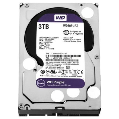 WD Purple 7x24 3 5'' 3tb 64MB Sata 6gb/s