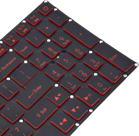 Acer Nitro 5 AN515-31 AN515-41 AN515-42 AN515-51 AN515-52 AN515-53 N16C7 N17C1 siyah TR - Backlit - Kırmızı Tuş Klavey