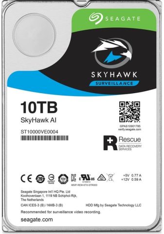 Seagate SKYHAWK 3,5 10TB 256MB 7200 ST10000VE001