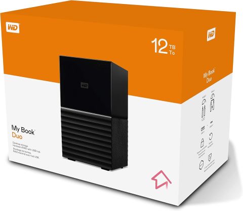 Western Digital My Book Duo 12TB WDBFBE0120JBK 3.5'' USB 3.1 Taşınabilir Disk