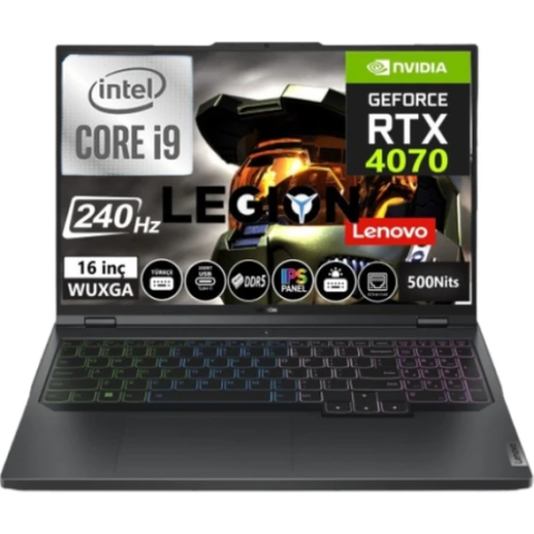 Lenovo Legion Pro 5 16IRX8 82WK00J5TX i9-13900HX 32 GB 1 TB SSD RTX4070 16'' WQXGA Notebook