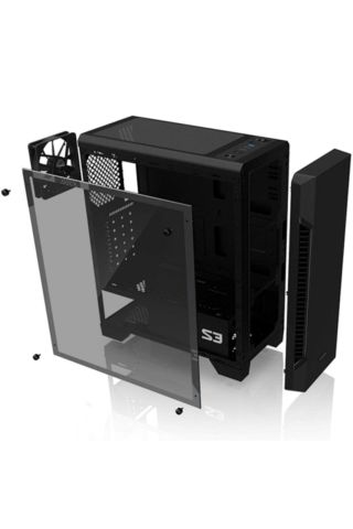 Zalman S3 TG Mid Tower Kasa Siyah PSU YOK