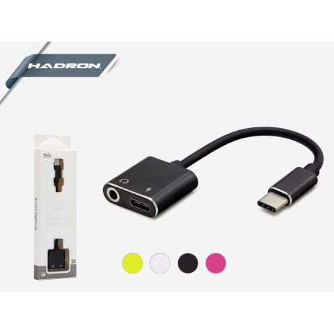 HADRON HDX1009(4628) ÇEVİRİCİ TYPE-C TO AUX/TYPE-C