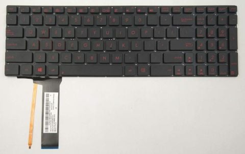 LPH Yedek Arkadan Aydınlatmalı Klavye N56 N56DP N56V N56VJ  Serisi Dizüstü Bilgisayarlar için siyah klavye