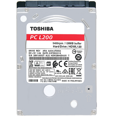 Toshiba L200 HDWL110UZSVA SATA 3.0 5400 RPM 2.5'' 1 TB Harddisk