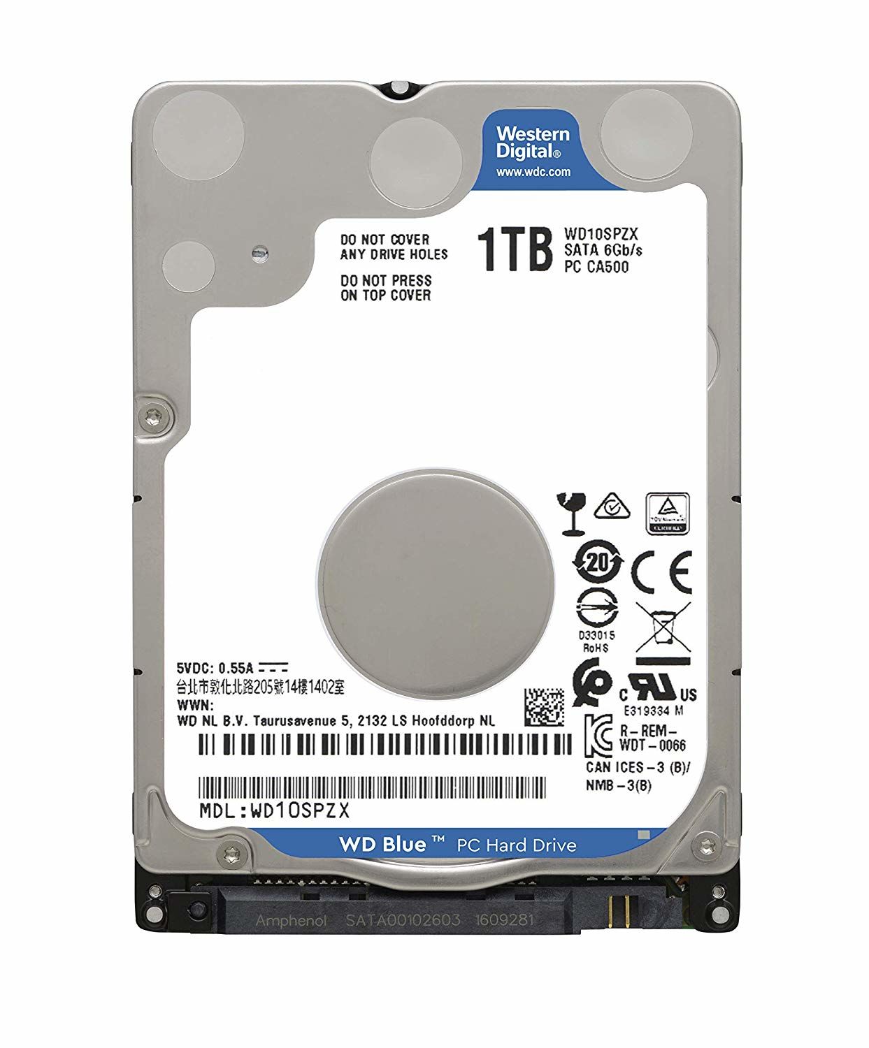 Western Digital Blue WD10SPZX SATA 3.0 5400 RPM 2.5'' 1 TB Harddisk