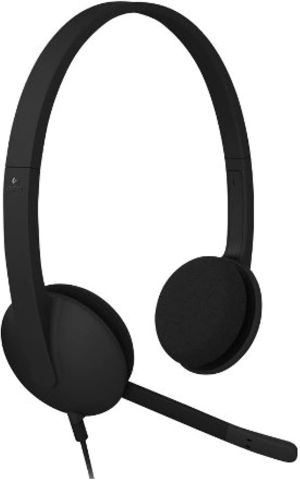 Logitech H340 Lightweight USB Headset with Noise-Cancelling Microphone 981-000475
