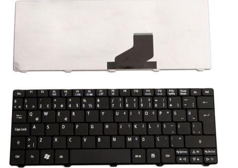 Acer İle Uyumlu Aspire D255, D255e, D257, D260, D270 Notebook Klavye Siyah Tr