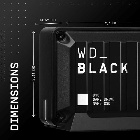 Western Digital 2 TB Black D30 Game Drive WDBATL0020BBK SSD USB 3.2 Taşınabilir Disk