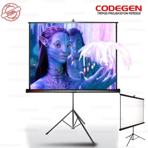 Codegen Projeksiyon Perdesi 180*180 Ayaklı TX-18