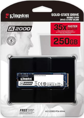 Kingston A2000 SA2000M8/250G PCI-Express 3.0 250 GB M.2 SSD