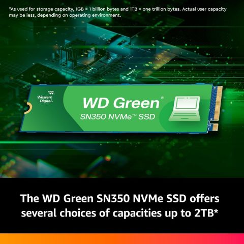 Western Digital Green SN350 WDS960G2G0C PCI-Express 3.0 960 GB M.2 SSD