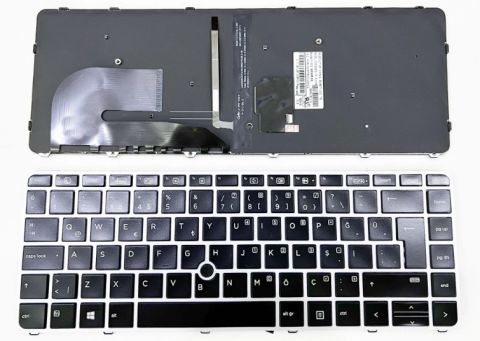 Hp     Orjinal ışıklı  EliteBook 840 G3, 840 G4,745 G3,745 G4, siyah klavye