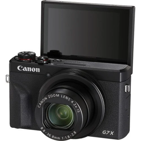 Canon PowerShot G7 X Mark III Siyah Dijital Fotoğraf Makinesi