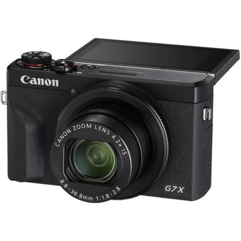 Canon PowerShot G7 X Mark III Siyah Dijital Fotoğraf Makinesi