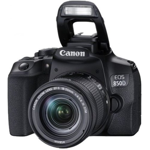 Canon EOS 850D + 18-55mm Lens Dijital SLR Fotoğraf Makinesi