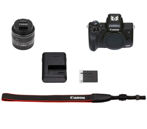 Canon EOS M6 Mark II + 15-45 mm Lens Aynasız Fotoğraf Makinesi