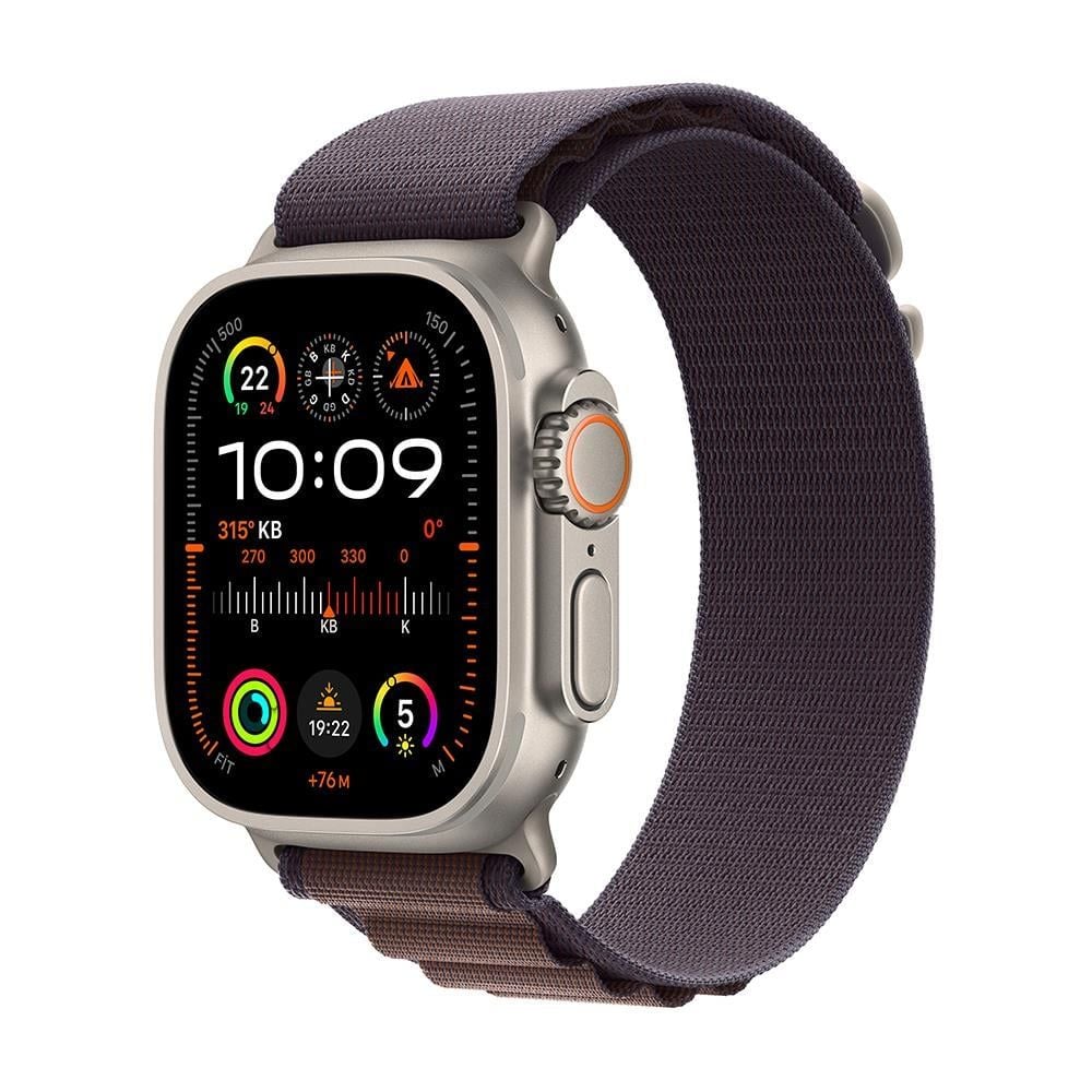 Apple Watch Ultra 2 GPS + Cellular 49mm Natürel Titanyum Kasa ve Indigo-Alpine Loop Kordon Akıllı Saat