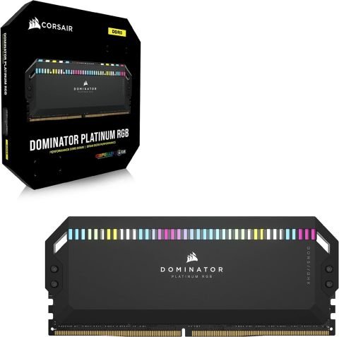Corsair DOMINATOR PLATINUM RGB 32GB (2x16) DDR5 6000 MHz CL36 CMT32GX5M2X6000C36 RAM