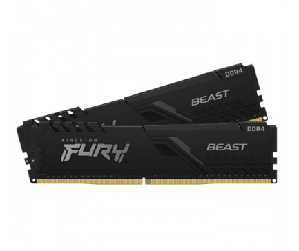 Kingston Fury Beast 16 GB (2x8) 3200 MHz DDR4 CL16 KF432C16BBK2/16 Ram