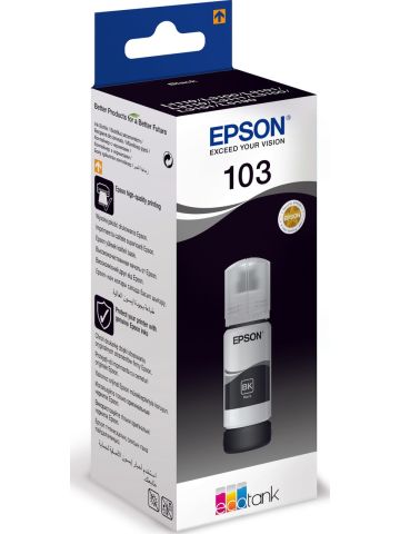 EPSON 103 Ecotank L1250 Siyah Orjinal Mürekkep Kartuşu C13t00s14a 65ml. A1214