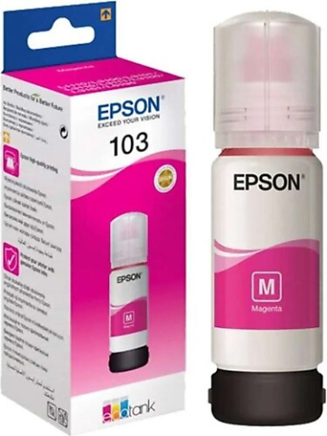 EPSON Mürekkep N C13t00s34a 103 Ecotank Magenta Ink Bottle Kırmızı