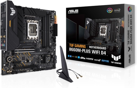 Asus Tuf Gaming B660M-PLUS Wi-Fi D4 Intel LGA1700 DDR4 Micro ATX Anakart