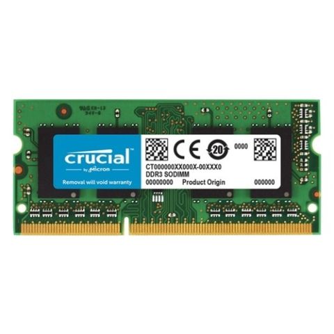 Crucial 4 GB 1600MHz DDR3 SODIMM CL11 CT51264BF160B Bellek